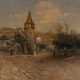 NICOLAI VON ASTUDIN 1847/49 Moskau - 1925 Oberlahnstein Ansicht eines Wehrturms in Marktbreit - Foto 1