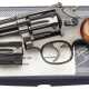 Smith & Wesson Modell 48-4 mit Wechseltrommel, "The K-22 Masterpiece Magnum", im Karton - Foto 1