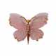 Brosche "Schmetterling" aus Rosenquarz, - photo 1