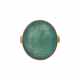 Ring mit rund-ovalem Smaragdcabochon von ca. 30 ct, - photo 1