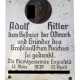 Adolf Hitler Ortsplakette der Gemeinde Enzesfeld. - фото 1