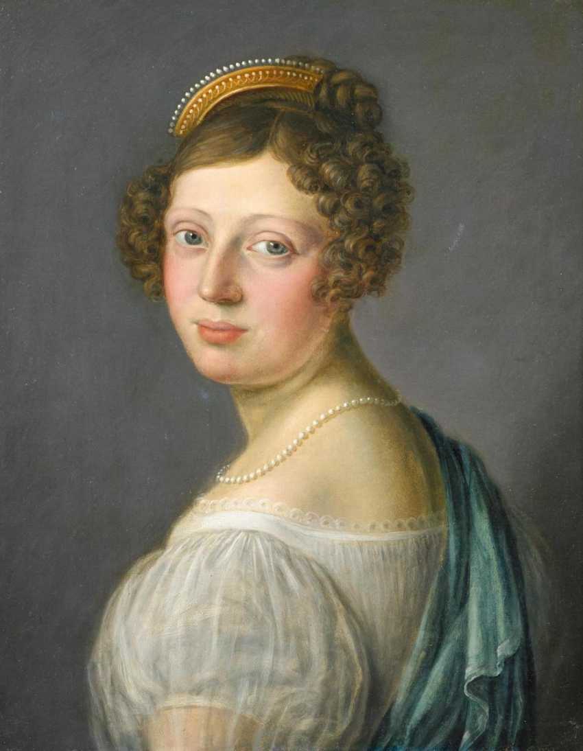 German champion, Portrait of a noble lady — buy at online auction at
