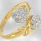 Ring: dekorativer Herzring mit Brillanten, ca. 0,28ct, 14K Gelbgold - photo 1