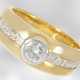 Ring: klassischer Brillant/Diamant-Bandring, 18K Gold, Goldschmiedearbeit Hofjuwelier Roesner - Foto 1