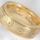 Ring: hochfeiner Wellendorff Gold/Emaille-Ring "Seidenschimmer" mit Brillanten, 18K Gelbgold - Foto 1