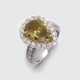 Großer Natural Fancy-Yellow-Diamantring - Foto 1