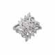 Ring mit Brillanten und Navette-Diamanten zusammen ca. 2,37 ct, - photo 1