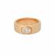 Ring mit Diamant im Ovalschliff ca. 0,45 ct, - photo 1