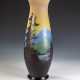 Große Vase mit Gebirgslandschaft - Foto 1