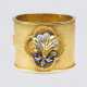 Antiker Gold-Armreif mit Diamanten und Emaille-Dekor - photo 1