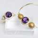 Vintage Amethyst-Gold-Collier und Armreif mit Filigran-Dekor - photo 1