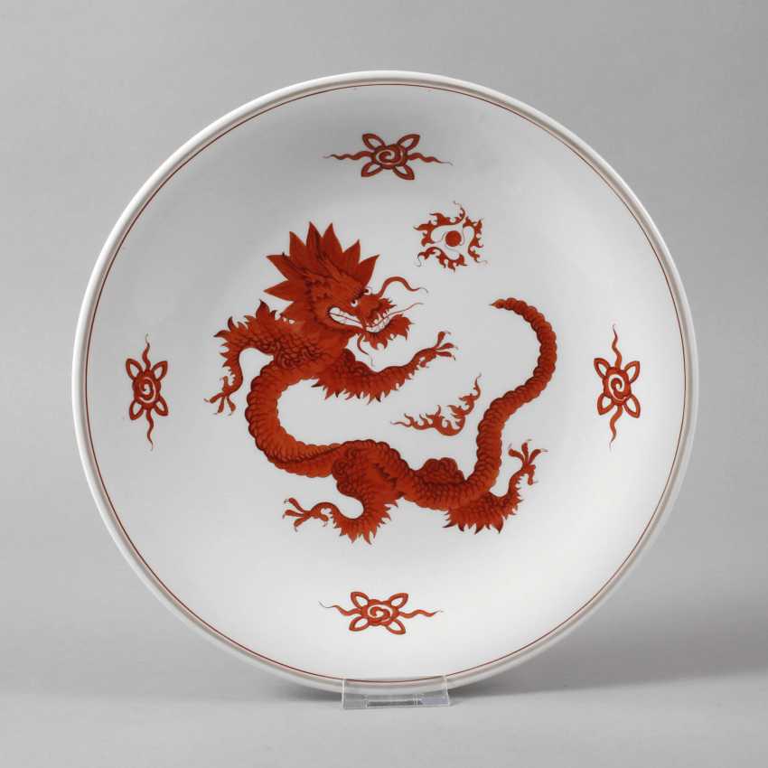 Lot 2845meissen Wandteller Roter Drache