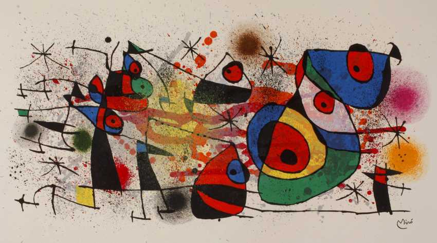 Joan Miro Abstract Composition Buy At Online Auction At Veryimportantlot Com Auction Catalog 98th Auction Antiques Art Design Day 3 From 30 05 Photo Price Auction Lot 3511