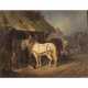BRAUN, Reinhold, ATTRIBUIERT (1821-1884), "Pferde vor der Schmiede", - photo 1