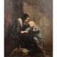 HASSELHORST, JOHANN HEINRICH (1825-1904), "Mutter mit Kind in der Stube", - photo 1
