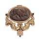 Petschaft/Uhrenketten-Siegel: äußerst seltene und außergewöhnliche antike Petschaft mit 2 Perlmutt-Kameen, Rotgold, Frankreich um 1800 - Foto 1