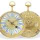 Taschenuhr: museale Rarität, Louis XIV Oignon mit massivem Goldgehäuse, Goldblatt und Repetition, Antoine Frizon Paris, um 1705, lediglich 4 dieser Uhren sind bekannt! - Foto 1