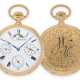 Taschenuhr: museales Patek Philippe Taschenchronometer mit Äquation, ewigem Kalender und Mondphase, No.31090, Genf um 1870, lediglich 7 dieser Uhren wurden gefertigt! - фото 1
