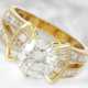 Ring: amerikanischer, äußerst dekorativer und hochwertiger Brillant/Diamant-Goldschmiedering, 3,49ct - photo 1