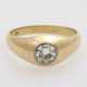 Bandring besetzt mit 1 Brillant ca. 0,80 ct, - фото 1