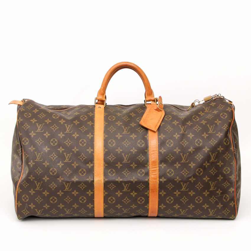 Lot 4. LOUIS VUITTON VINTAGE travel bag &quot;KEEPALL 60&quot;, collection 1986. from the catalog &quot;Luxus ...