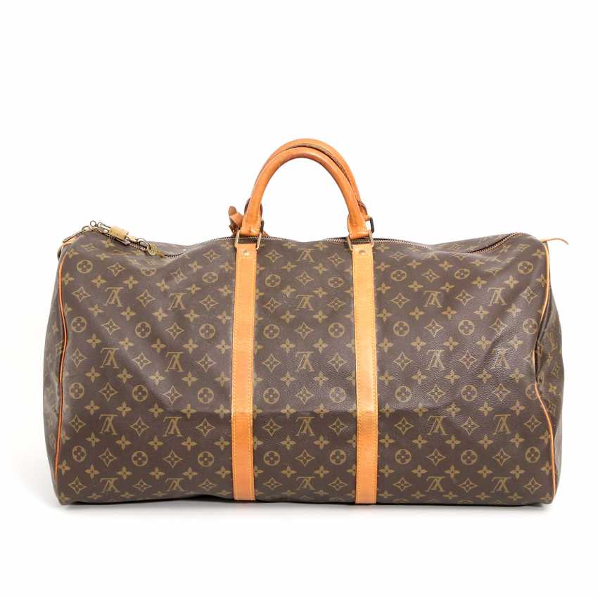 Lot 4. LOUIS VUITTON VINTAGE travel bag &quot;KEEPALL 60&quot;, collection 1986. from the catalog &quot;Luxus ...