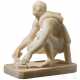 Alabaster-Skulptur des "Arrotino" als Klingenschleifer, Italien, 19. Jahrhundert - фото 1