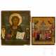 Zwei Ikonen mit Christus-Darstellungen, Russland, 19. Jahrhundert - фото 1