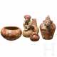 Gruppe von vier rotgrundigen Keramikgefäßen, Mittel- und Südamerika, ca. 1. – 14. Jahrhundert - photo 1