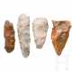 Vier Steinartefakte aus Flint, Mitteleuropa, Paläolithikum - фото 1