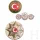 Drei Silbermedaillen 1875, Polizeistern und Zollabzeichen, Türkei - photo 1