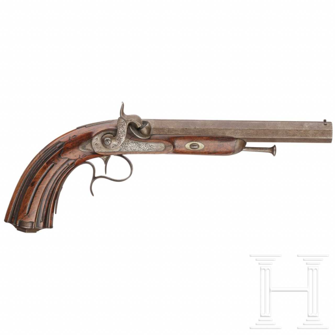 Percussion pistol, Belgium, in 1840 — buy at online auction at ...