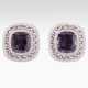 Amethyst-Diamant-Saphir-Ohrclips - photo 1