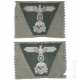 Zwei Mützenabzeichen für die Einheitsfeldmütze M 43 der Waffen-SS - photo 1
