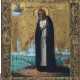 Fein gemalte Ikone mit dem Heilige Seraphim von Sarow - фото 1
