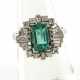 Schöner Smaragd-Diamant-Ring - фото 1