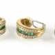 Smaragd-Diamant-Ring Und Ohr- - Foto 1