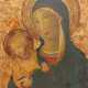Sano di Pietro (1406-1481)-manner, Madonna with Child holding a flower - photo 1
