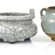 Vier Keramiken, u. a. im Stil der Jun-Ware und mit craquelierter Glasur - photo 1