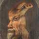 Trompe l‘oeil of a double portrait of a bearded man and if turned around it appears a white boar - photo 1