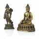 Zwei Bronzefiguren, Buddha Shakyamuni und stehende Tara - фото 1