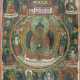 Thangka mit Darstellung des Buddha Amitabha in seinem Palast - photo 1