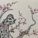 Huang Guoying: Blume des Glücks, Tusche und Farben auf Papier - фото 1