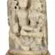 Stele aus Alabaster mit Darstellung der Umamaheshvara - Foto 1