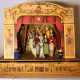 Italian puppet theater with colour printed paper stage stickable in cardboard box - фото 1