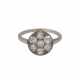 Ring mit 7 Altschliffdiamanten, zusammen ca. 0,8-0,9 ct, - photo 1