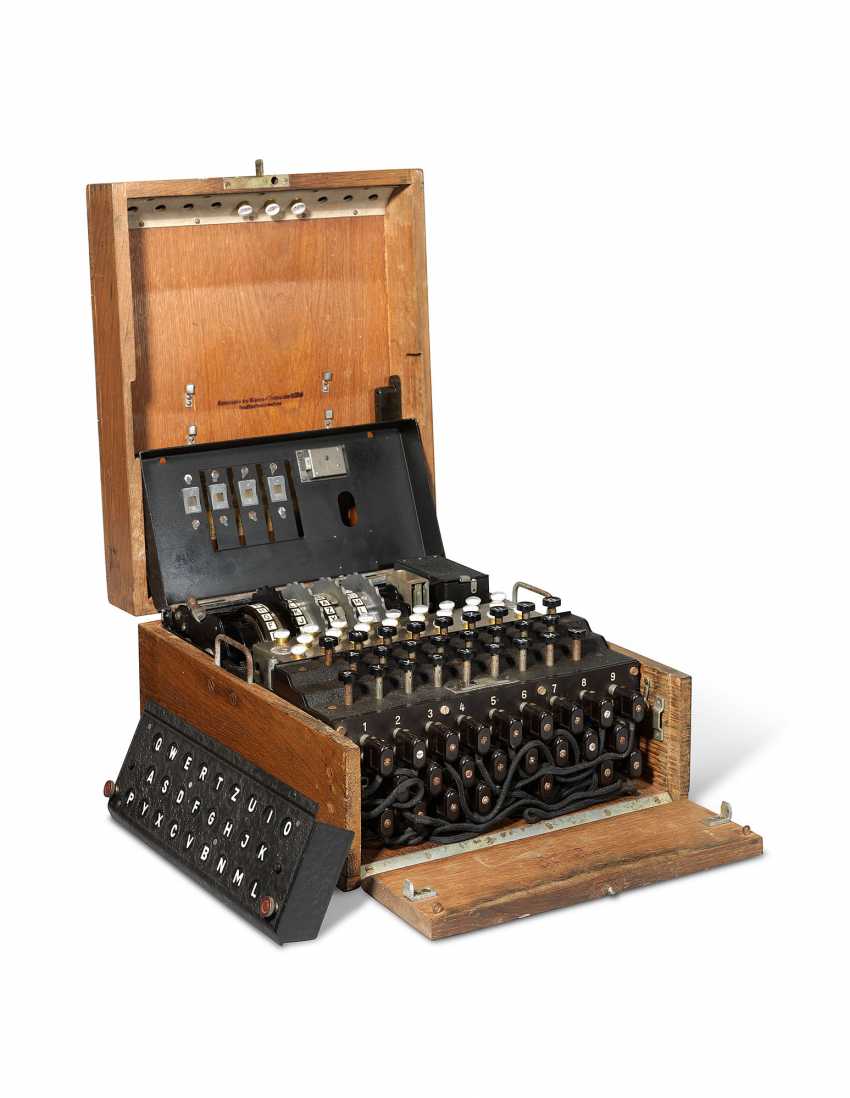 A Second World War Enigma Machine For Sale Buy Online Auction At Veryimportantlot Auction Catalog Eureka Scientific Breakthroughs Of The th Century From 16 07 Photo Price Auction Lot 22