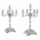 Goldsmith & Silversmith Co.. A PAIR OF GEORGE VI SILVER FIVE-LIGHT CANDELABRA - фото 1