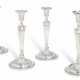 A SET OF FOUR GEORGE III SILVER CANDLESTICKS - photo 1