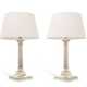 A PAIR OF GEORGE V SILVER TABLE LIGHTS - Foto 1